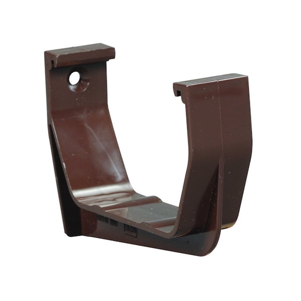 Amerimax Home Products Amerimax 5.75 in. H X 3.25 in. W X 5 in. L Brown Vinyl U Exterior Hook Bracket T1519 - main